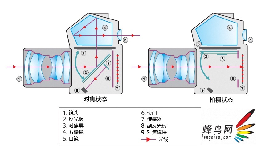 单反工作原理