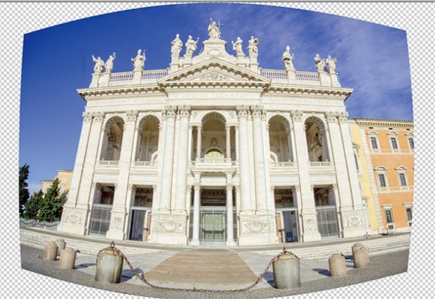 增强建筑线条的汇聚感 1分钟校正照片变形