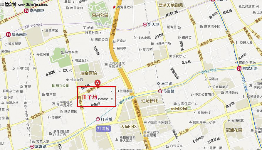 田子坊地图图片