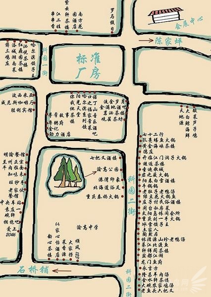 2,高新区南方花园 分两块:科园四路和科园三街.