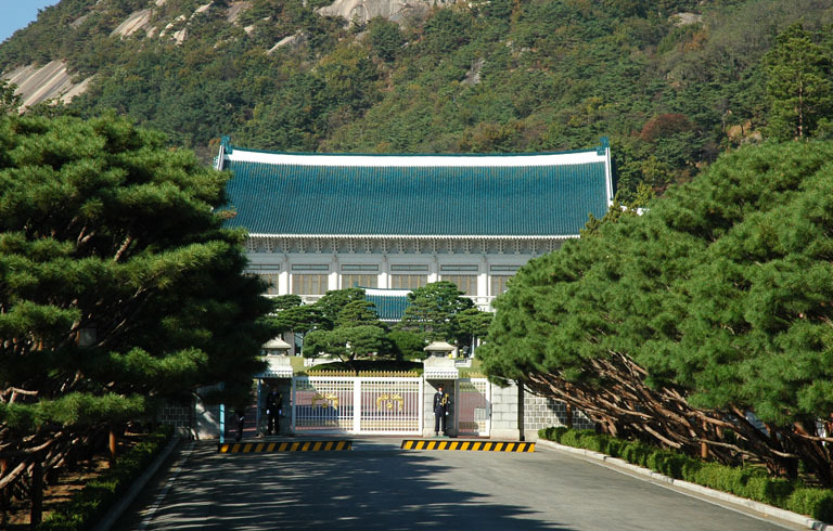朝鲜龙城官邸照片图片
