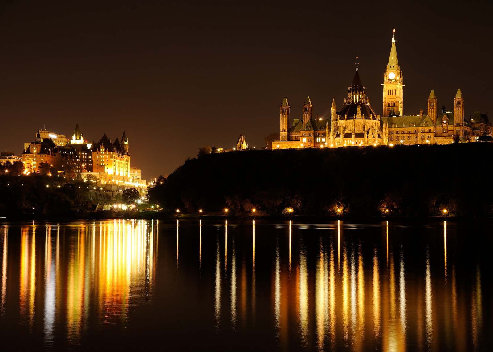 加拿大渥太华夜景图片